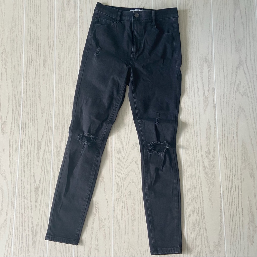 Garage Denim Size 5 27 Black Stretch Jeans High Rise
